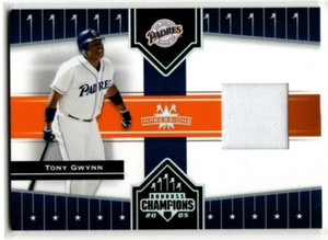 2005 Donruss Champions Impressions Baseball Tony Gwynn JERSEY PADRES 