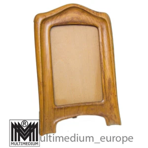 Anthroposophischer Jugendstil Holz Rahmen Rudolf Steiner (Umkreis) Glasscheibe - Picture 1 of 4