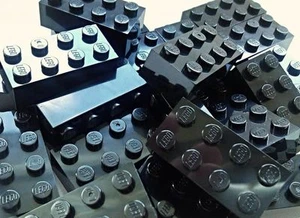 25x LEGO parts blocks 2x4 BLACK 3001 - Picture 1 of 1