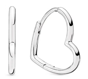 Pandora Jewelry Women's Earrings Asymmetrical Heart 298307C00 - Picture 1 of 2