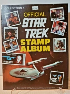 1977 OFFICIAL STAR TREK STAMP ALBUM COLLECTION 1 - Picture 1 of 8