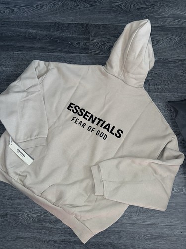Felpa con cappuccio Fear Of God Essentials FW24 autentica con codice QR per verificare l'autentica!