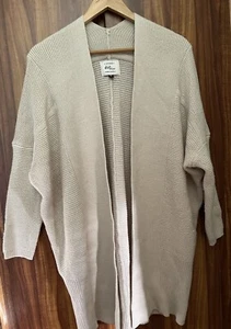 Women’s Knit Cardigan Cotton On Medium Oatmeal Excellent Condition - Picture 1 of 5