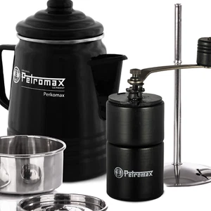 Petromax | Perkolator + Handkaffeemühle ☕| Kegelmahlwerk | Camping | Outdoor sw - Bild 1 von 20