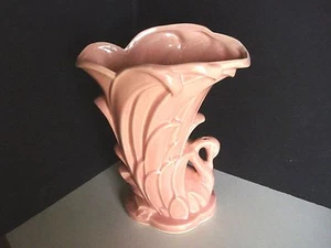 VINTAGE McCOY SCHWANENVASE PFIRSICH - SCHÖN - Bild 1 von 6
