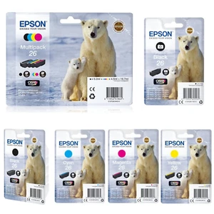 Original  26 XL 26XL Epson Tinte Drucker Patronen XP510 XP520 XP600 XP610 XP615 - Bild 1 von 13