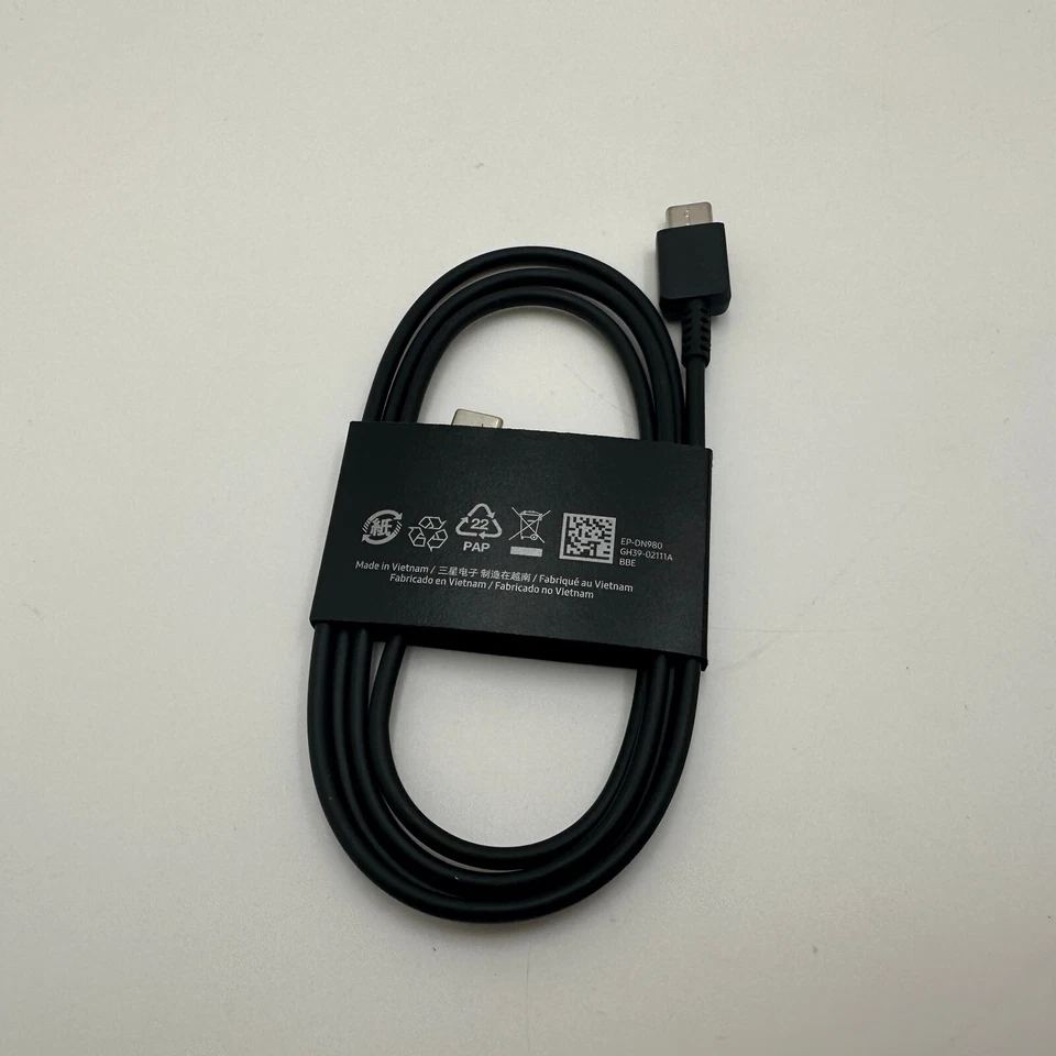 OEM Samsung USB-C to USB-C Fast Charge Cable Charging Cord Type Charger - NEW - Image 1 of 2