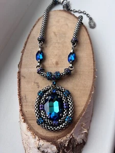 KONPLOTT Halskette Collier Eyes of Cobra Blau - Bild 1 von 3