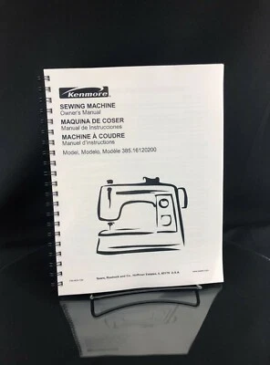 Manual del propietario de la máquina de coser Sears Kenmore 385.16120200 reimpresión Foto 1 de 3