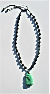 Chinese Jade Necklace & Pendant Apple Green Translucent Jade Pendant - Picture 1 of 8
