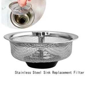 Stainless Steel Sink Replacement Filter Water Blocking Function Water Filter - Picture 1 of 8