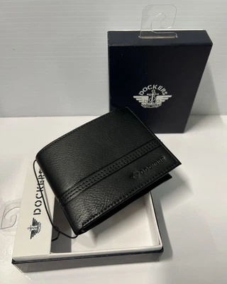 Dockers Men's Bifold Wallet 31DP220018 Black Handcrafted -NEW  Men's Wallet - Image 1 of 4
