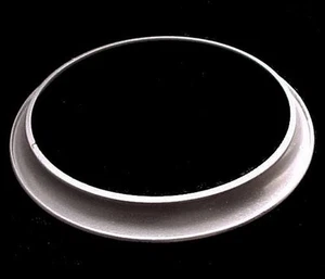 Metal Trim Ring Brushed Nickel Finish for Ribbed 2 1/4 in Light Lamp Shade - Picture 1 of 5