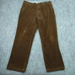 Polo Ralph Lauren Corduroy Pants Mens 38x32 (36x29) Brown Classic Cotton  *WORN - Picture 1 of 19