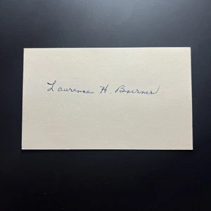 Larry Boerner Signed Index Card JSA LOA 1932 Boston Red Sox RARE - Picture 1 of 2