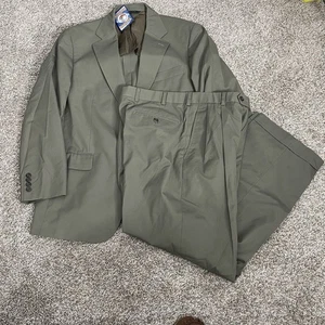 Brooks Brothers BrooksCool Popelina Verde Oliva Traje Para Hombres 40R Chaqueta W34 Pantalones Usado en Excelente Condición - Imagen 1 de 23