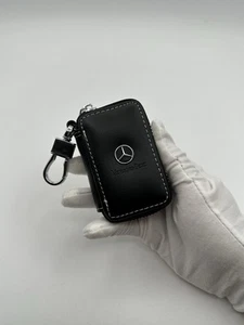 Key Chain Holder Genuine Leather Mercedes Classic Key Chain - Picture 1 of 8