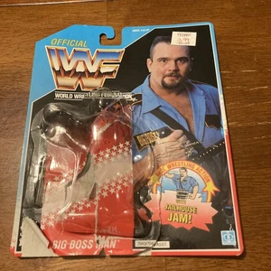 WWF HASBRO Big Boss Man Action Figure Card & Blister Opened NO FIGURE - Picture 1 of 6