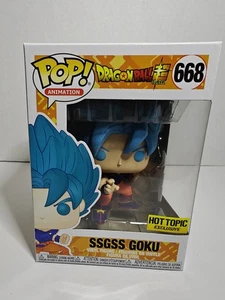 Funko Pop! Dragon Ball Super SSGSS Goku #668 Hot Topic Exclusive - Picture 1 of 6