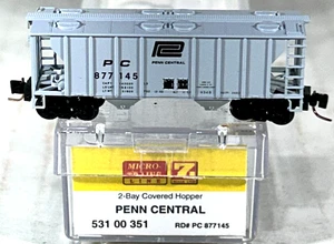 MICRO-TRENES 2 BAHÍAS TOLVA CUBIERTA COCHE PENN CENTRAL 53100351 - Imagen 1 de 3