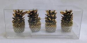 Porta segnaposto statuina ananas metallo miniatura fienile ceramica - Foto 1 di 6