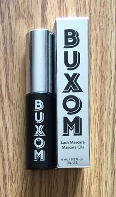 Máscara de pestañas Buxom - Blackest Black - 0,2 oz/6 ml - Nota nueva en caja Foto 1 de 4