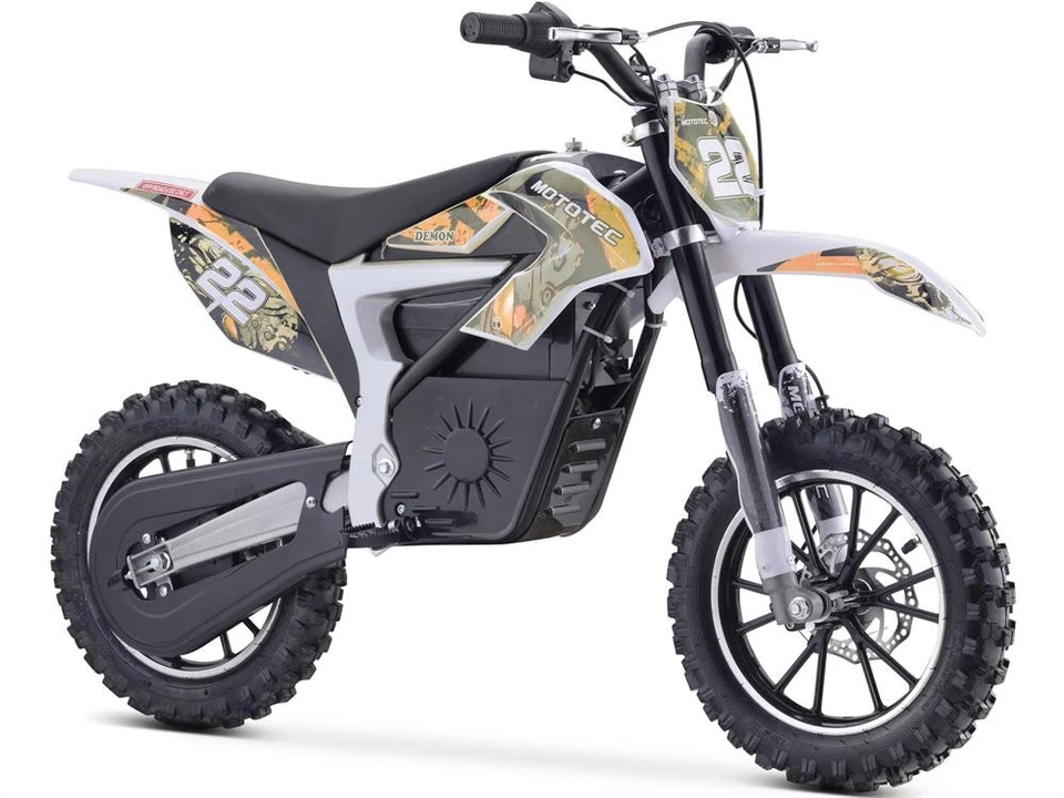 MotoTec Demon Electric Dirt Bike 500w 36v Lithium Orange