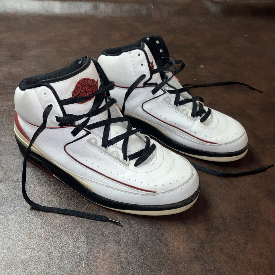 Air Jordan 2 Retro BLANCO VARSITY ROJO NEGRO CHICAGO 2004 Nike 308308-161 Talla 13 Foto 1 de 4