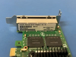 Tested - Intel I350-T4 Quad Port PCIe x4 RJ-45 Ethernet Server Adapter - Afbeelding 1 van 4