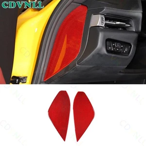 For Toyota GR Supra 2020-24 Red Carbon Fiber Console Dashboard Both Side Sticker - Picture 1 of 11