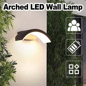 Moon Shape Wall Lamp Washer Waterproof Indoor Outdoor Light Wall Mounted Sconces - Picture 1 of 11