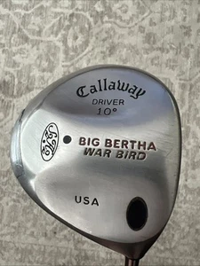 Callaway Driver 10° Big Bertha War Bird S2H2 Memphis "10" Steel Shaft USA 44” - Picture 1 of 15