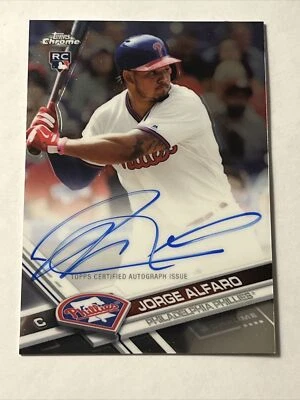 2017 Topps Chrome #RA-JA Jorge Alfaro Rookie Autographs RC Auto Phillies - Image 1 of 2