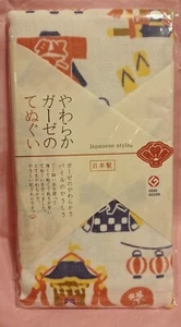 Tenugui Japanese cotton hand towel Japan Festival Patterns 90x34cm made in Japan - Picture 1 of 1