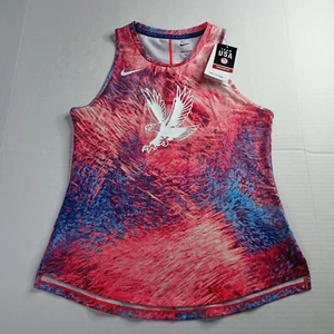 Women's Nike Training Tank Luxe Top Olympics 2024 Size S Small FN0965 645 - Picture 1 of 7