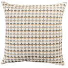 Argyle Boucle Extra-Large Cushion Cover in Modern Ochre Yellow. 23x23" XL