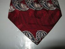 Evan Picone Silk Necktie Tie 58 x 4 red gray 14600