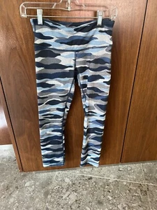 Leggings Lululemon Camuflados Recortados Azul Gris/Negro Talla 4 - Imagen 1 de 6