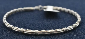 Ronaldo Jewelry Now and Forever Sterling Bracelet Size Large 7.5" - with tag - Picture 1 of 7