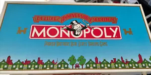 Monopoly DELUXE ANNIVERSARY EDITION gold train token 1991 - Picture 1 of 7