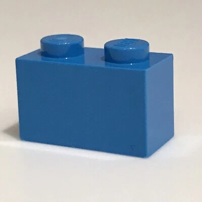 NEW LEGO - 1x2  Bricks - Part 3004 - DARK AZURE - Lot of 50 - BRAND NEW - Image 1 of 2