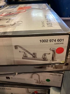 Glacier Bay HD67099-1B01 Constructor 2 handle Standard Kitchen Faucet READ - Picture 1 of 2