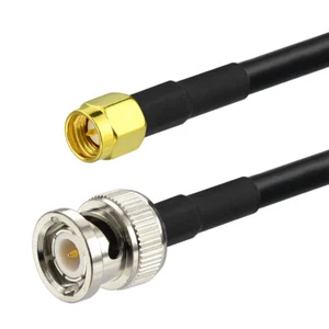 BNC Stecker auf SMA Stecker Stecker RG58 RF Zopf Antenne Adapter Koaxialkabel 5m - Bild 1 von 4
