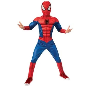 Boys Child Spider-Man MUSCLE Halloween Costume Spiderman Size Med 8/10 NWT - Picture 1 of 1
