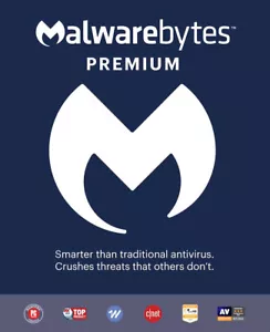 MALWAREBYTES PREMIUM 2025 - 1 DEVICE - WINDOWS, MAC, ANDROID, iOS 5 MINUTE EMAIL - Picture 1 of 6