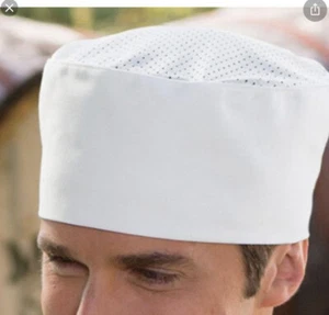 White stag 5 star chef apparel. mesh chef hat White 18206 - Picture 1 of 5