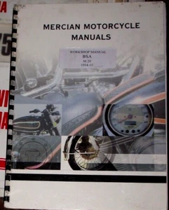 BSA 500cc M20 1954-55 MANUAL DE MANTENIMIENTO Y LIBRO DE INSTRUCCIONES - Imagen 1 de 2
