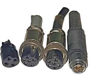 4pcs Microphone Plug Assorted Ham radio MICROPHONE PLUG / CB Radio Connector Mic - Zdjęcie 1 z 4