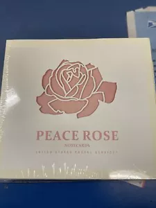 USPS 2018 PEACE ROSE Forever Postage 8 Notecards,Envelopes, Seals and Stamps Set - Picture 1 of 2