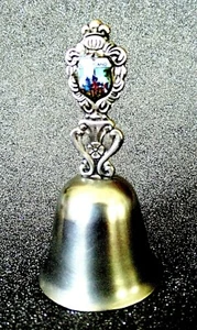 VINTAGE 1960'S ENAMEL DISNEYLAND DINNER BELL BY KLEPA ARTS OF CALIFORNIA - Picture 1 of 5